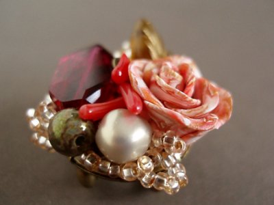 画像2: 帯留 「beads bouquet」mini